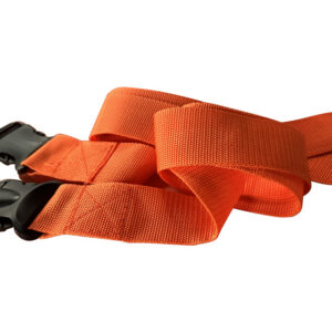 SAFETY BELT 1 piece - polypropylene orange - plastic buckle