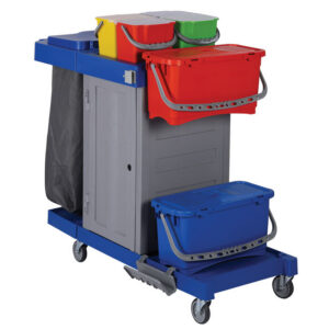 SAFETY MULTIFUNCTION CLEANING TROLLEY