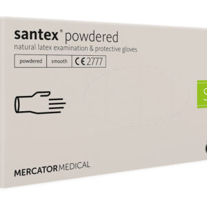 SANTEX LATEX GLOVES - PRE POWDERED