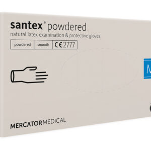SANTEX LATEX GLOVES - PRE POWDERED
