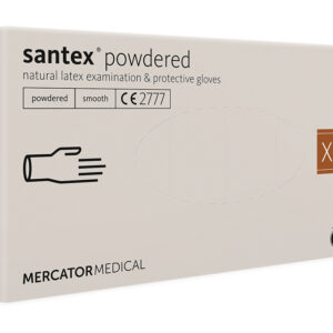 SANTEX LATEX GLOVES - PRE POWDERED