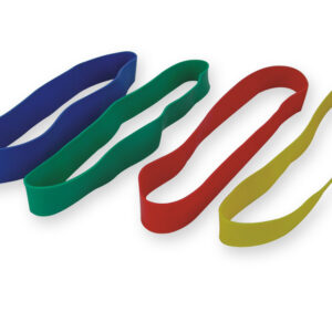 Set de 4 bandas elásticas tonificantes de látex (Tone Loops) GIMA - 4 niveles de resistencia para piernas y caderas (Ref. 47040)
