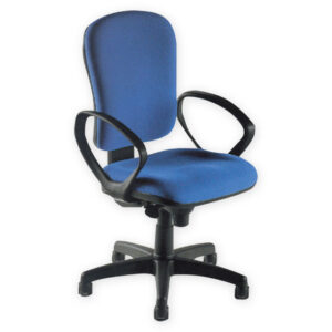 Silla Cremona GIMA tapizada en tela (gris) – Butaca ergonómica con base giratoria, brazos y respaldo regulable | Ref. GM45081