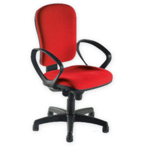 Silla Cremona GIMA tapizada en tela (gris) – Butaca ergonómica con base giratoria, brazos y respaldo regulable | Ref. GM45081