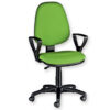 Silla de oficina CUNEO con reposabrazos y tapizado en tela | Base giratoria de polipropileno, respaldo con contacto permanente | GIMA (Ref. GM45073)