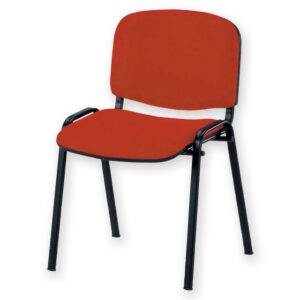 Silla de visitante ISO GIMA – Silla tapizada de 4 patas para pacientes y salas de espera, carga máx. 110 kg (Ref. GM45030-F)