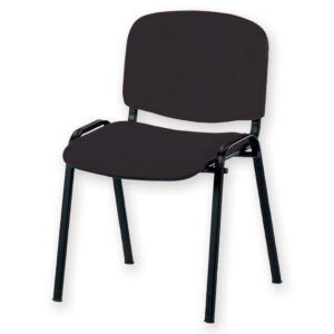 Silla de visitante ISO GIMA – Silla tapizada de 4 patas para pacientes y salas de espera, carga máx. 110 kg (Ref. GM45030-F)