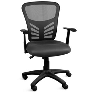 Silla ejecutiva Sidney GIMA 45110 – Silla de oficina ergonómica de malla transpirable, regulable en altura y respaldo, con ruedas