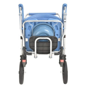 Silla Inodoro Plegable con Ruedas (Commode) – Asiento y respaldo EVA, Estructura de Aluminio, Carga máx. 125 kg – GIMA (Ref. 43202)