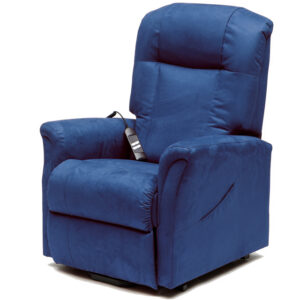 Sillón Elevable Flavia de 2 Motores GIMA | Butaca Relax Eléctrica con Reposapiés Elevable – Azul, Marrón, Burdeos e Ignífugo