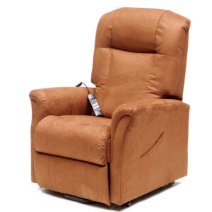 Sillón Elevable Flavia de 2 Motores GIMA | Butaca Relax Eléctrica con Reposapiés Elevable – Azul, Marrón, Burdeos e Ignífugo