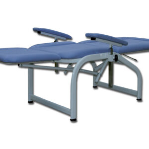 Sillón para Donación de Sangre Mecánico Azul GIMA – Regulación Sincronizada por Muelle de Gas, Respaldo Trendelenburg y Carga 150 kg | Ref. GM27557