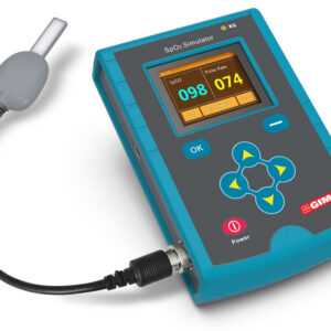 Simulador SpO2 MS100 GIMA – Comprobador profesional de pulsioxímetros con 10 curvas R integradas (BCI, Masimo, Nellcor) | Ref. 54600