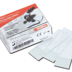 SLIDES 26x76 mm - single end frosted, sandblasted band