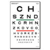 SLOAN OPTOMETRIC CHART - 6 m 23x35.5 cm