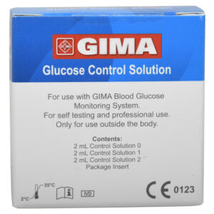 Solución de Control para Glucómetro GIMA Glucose Monitor | Ref. 24121 | Kit de Verificación de Glucemia (IVD – Self Test)