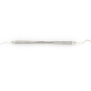 Sonda exploradora dental doble final GIMA Explorer fig. 17/23 – Instrumental de acero inoxidable para exploración y diagnóstico odontológico (Ref. 60101)