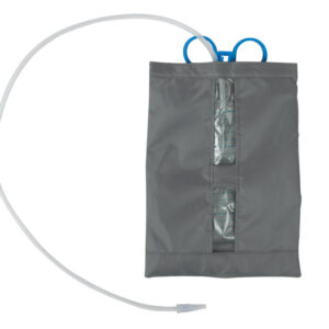 Soporte colgador con funda reutilizable para bolsa de orina - GIMA 28698 (caja de 10 uds.)