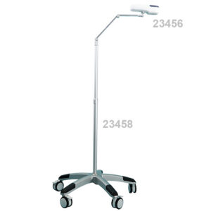 Soporte móvil con ruedas para localizadores de venas GIMA QV-600 y QV-500 – Columna de altura regulable, accesorio opcional (Ref. 23458)