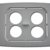 Soporte posicionador para vasos de limpieza 4 x 600 ml GIMA, compatible con limpiadora ultrasónica Branson 5510 (refs. 35529 / 33520-33521-33522)