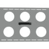 Soporte posicionador para vasos de precipitados 6 x 600 ml para limpiadora ultrasónica Branson 8510 (Ref. GIMA 35539)