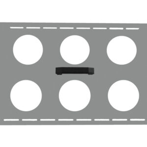 Soporte posicionador para vasos de precipitados 6 x 600 ml para limpiadora ultrasónica Branson 8510 (Ref. GIMA 35539)