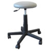 STOOL - padded seat with castors - grey