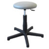 STOOL - padded seat with foot - grey