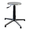 STOOL - s/s seat, aluminium base with feet