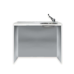 Superficie de Trabajo Móvil 106 cm con Lavabo a la Derecha | Worktop Clínico GIMA (Ref. 45420)