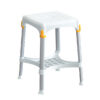 Taburete de Ducha con Bandeja GIMA | Altura Regulable 39-54 cm, Aluminio Anodizado, Carga Máx. 170 kg | Ref. GM42904