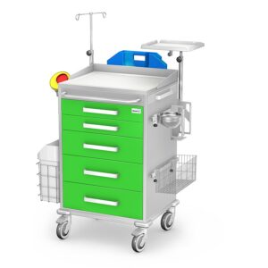 Resuscitation cart REN/KO REN-05 kolor with equipment