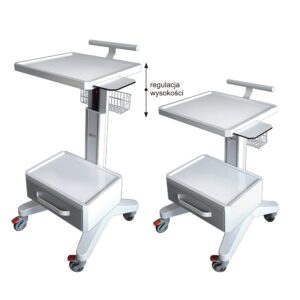 Medical equipment cart APAR-1 AP-3 with height adjustment