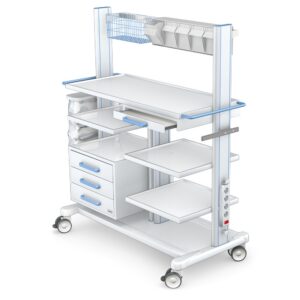Medical equipment cart APAR-3 PAR140-5 with equipment