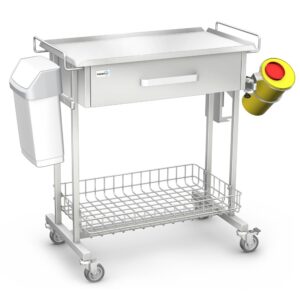 Medical equipment cart, K-3 type C-02 K-3 typ C-02/D with equipment