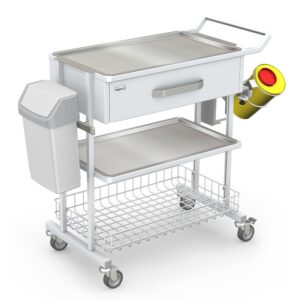 Medical equipment cart, K-3 type D-02 K-3 type D-02/F with equipment