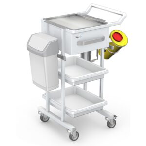 Medical equipment cart, K-3 type D-04 K-3 type D-04/B with drawer
