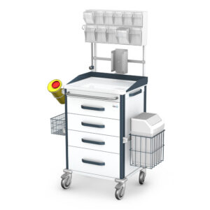 Medical cart VITAL series – anaesthetic version (AVIT) type: AVIT-40 AVIT-40R-B(ST)S(ST)F(ST)P(ST)-0000-K12.3-W