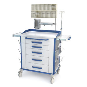 Medical cart VITAL series – anaesthetic version (AVIT) type: AVIT-52 AVIT-52RL-B(ST)S(ST)F(ST)P(ST)-0000-K12.3-W