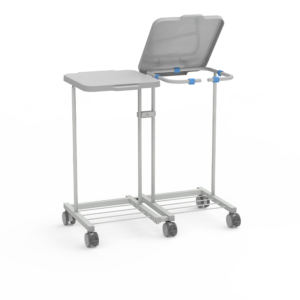 Trolley for waste or dirty linen WZMR series type: WZ2-2/100MR index: WZ-02-R(AL)-100-K6.6-MR