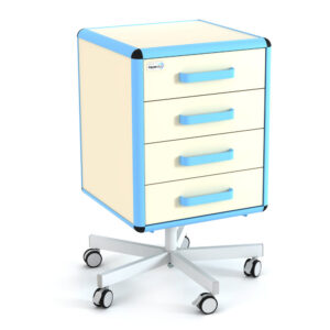 Mobile assistant cabinets, ALUMED series AS-1610
