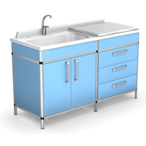 Baby nursing stations AGATKA Module AB with modules on a combited frame