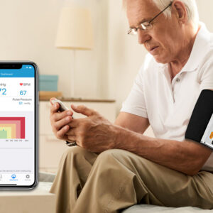 Tensiómetro de Brazo GIMA ARMFIT+ con ECG – Monitor Oscilométrico de Presión Arterial con Registro Electrocardiográfico y Bluetooth 4.0 (Ref. 35198)