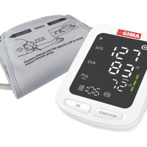 Tensiómetro Digital Automático de Brazo GIMA EasyCheck (49880) | Esfigmomanómetro Electrónico con Pantalla LED a Color y Memoria de 199 Mediciones