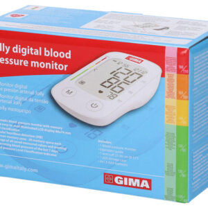 Tensiómetro Digital de Brazo GIMA JOLLY – Monitor de Presión Arterial Profesional con Display LCD Retroiluminado y Memoria Multiusuario (Ref. 32777)