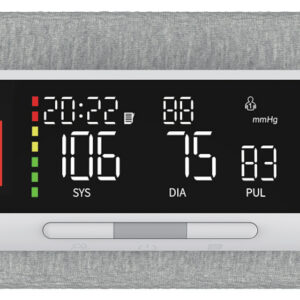 Tensiómetro digital de brazo GIMA WRAP con Bluetooth – Monitor de presión arterial oscilométrico con pantalla LED retroiluminada y 2×120 memorias (Ref. 49870)