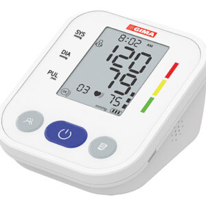 Tensiómetro digital de brazo X-CHECK GIMA (Ref. 49874) – Monitor automático de presión arterial oscilométrico con manguito 22-42 cm, memoria 2×99, detección de latido irregular (IHB) e indicador OMS