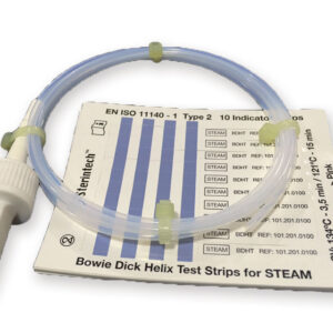 Test de Bowie & Dick Tipo Hélice (Helix Test Pack) GIMA 35951 – Indicador Químico Tipo 2 (ISO 11140-1 / EN 867-5 Clase B) para Esterilizadores de Vapor Clase B, Caja de 100 Pruebas