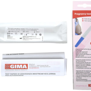 Test de Embarazo GIMA Autodiagnóstico (Self Test) Tipo Midstream – Detección de hCG en Orina 20 mUI/ml | Ref. GM29097 / GM29098