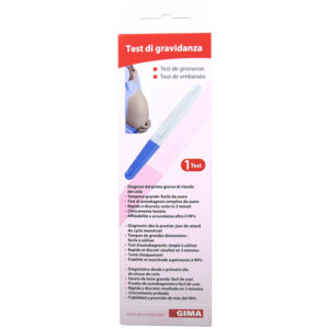 Test de Embarazo GIMA Autodiagnóstico (Self Test) Tipo Midstream – Detección de hCG en Orina 20 mUI/ml | Ref. GM29097 / GM29098